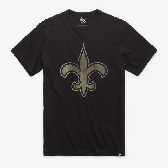 47 Tops - New Orleans Saints Grit ‘47 Short Sleeve Tee Cotton Size XL